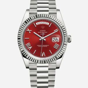 Santos Crimson Men’s Watch – 40mm Stainless Steel – Brand New